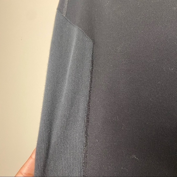 Rag And Bone Mixed Texture Button Black Leggings - Picture 7 of 7